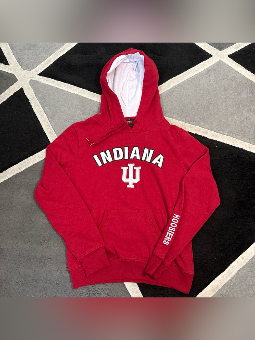 Colosseum Red Indiana Hoosiers Crewneck Sweatshirt